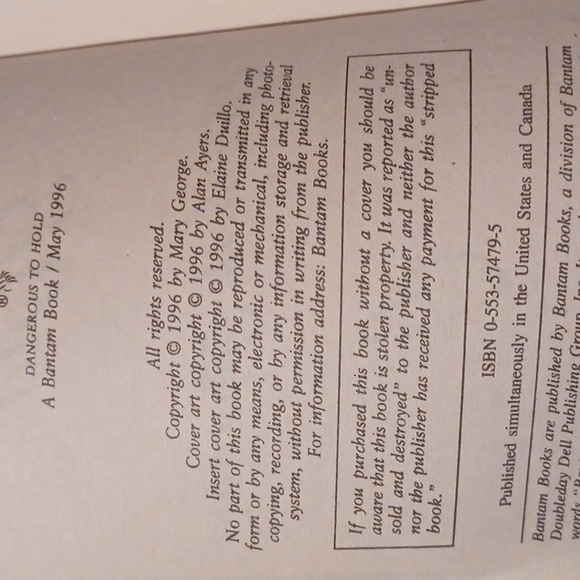 $4 Add-on "Dangerous To Hold" by Elizabeth Thornton - Paperback Novel - Picture 7 of 7